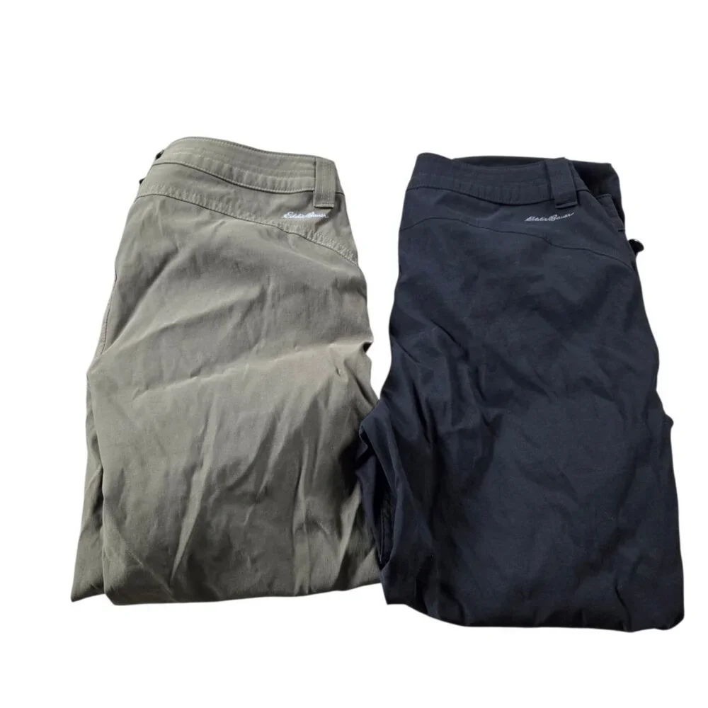 Lot Eddie Bauer Capri Pants Womens 4 Stretch Lightweight Crop Travel Hike - Picture 1 of 10